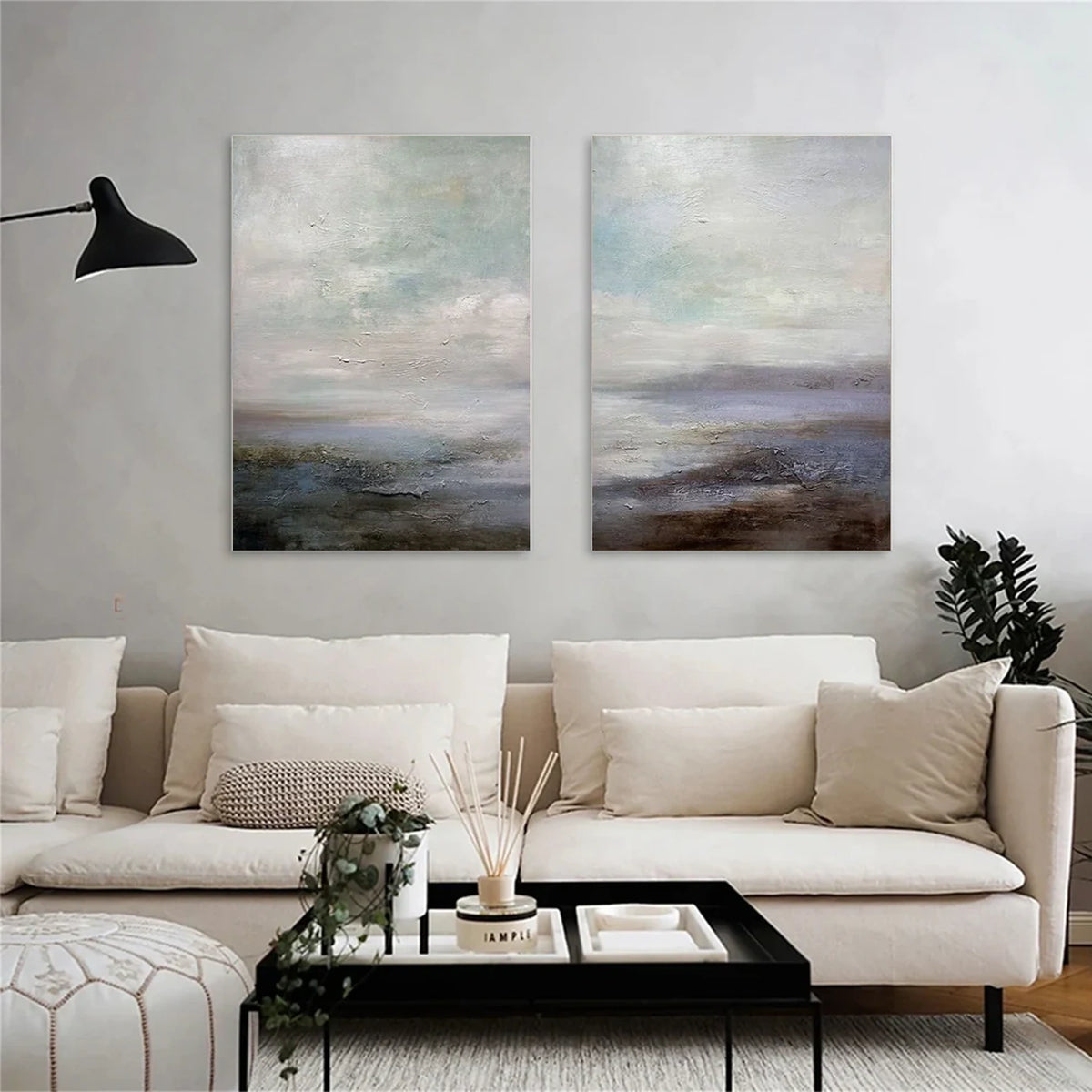 Abstract Painting Canvas Set of 2 #AW184