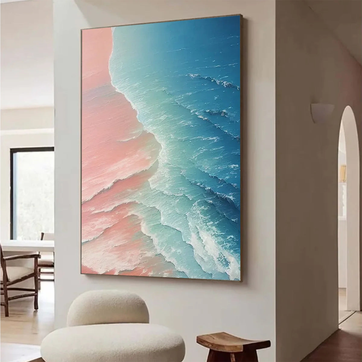 Ocean Textured Painting Canvas #OS056