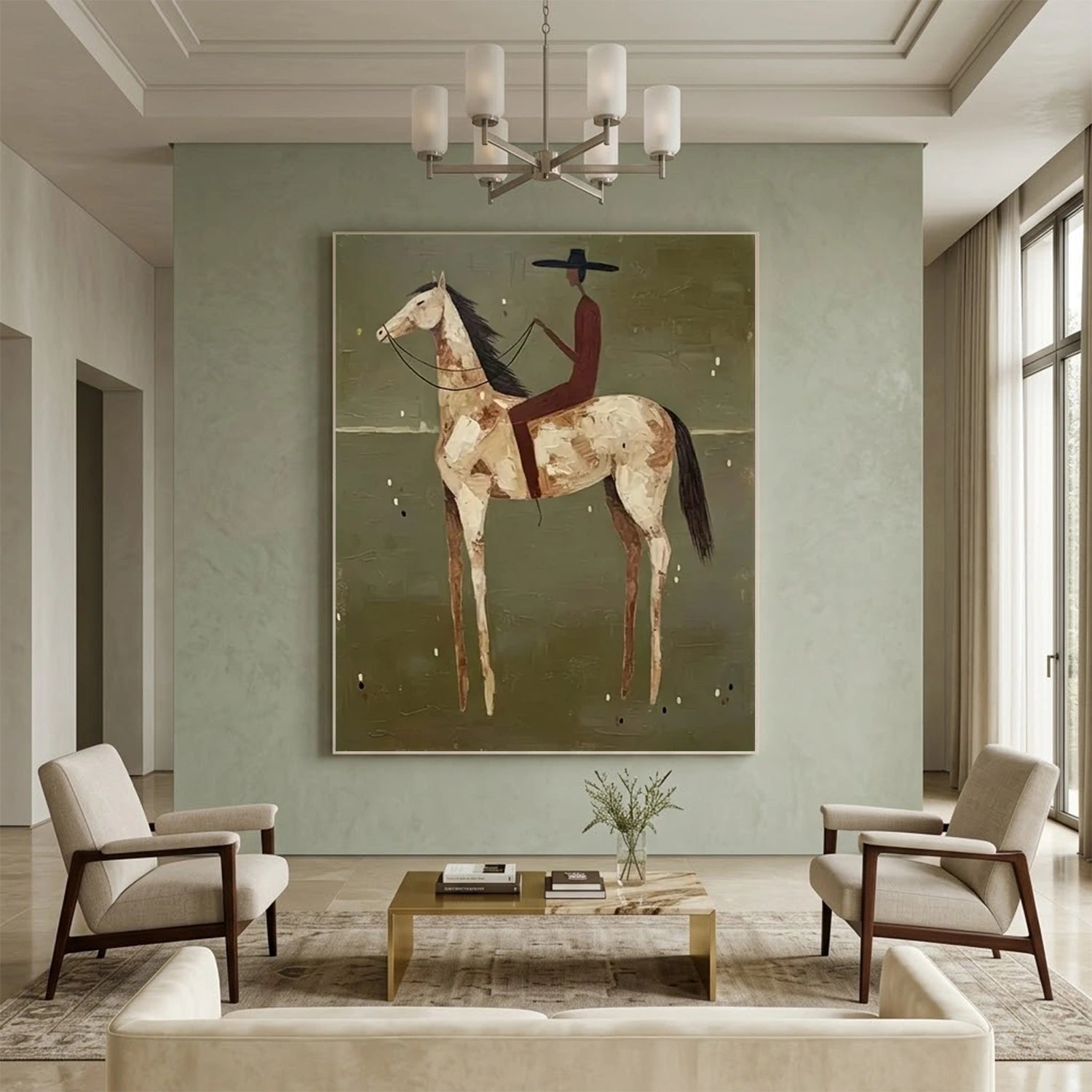 Vintage Americana Art | Olive Solitude