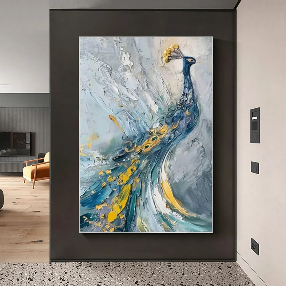 Animal Textured Canvas Art Painting #AA032
