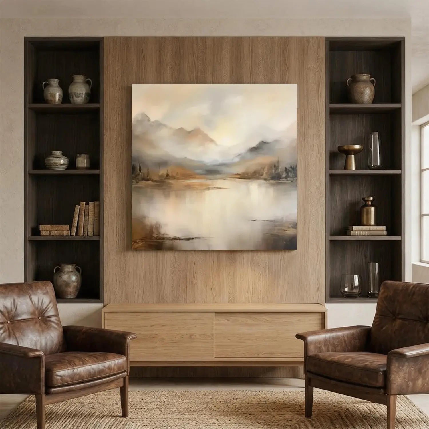 Abstract Mountain Canvas Art
