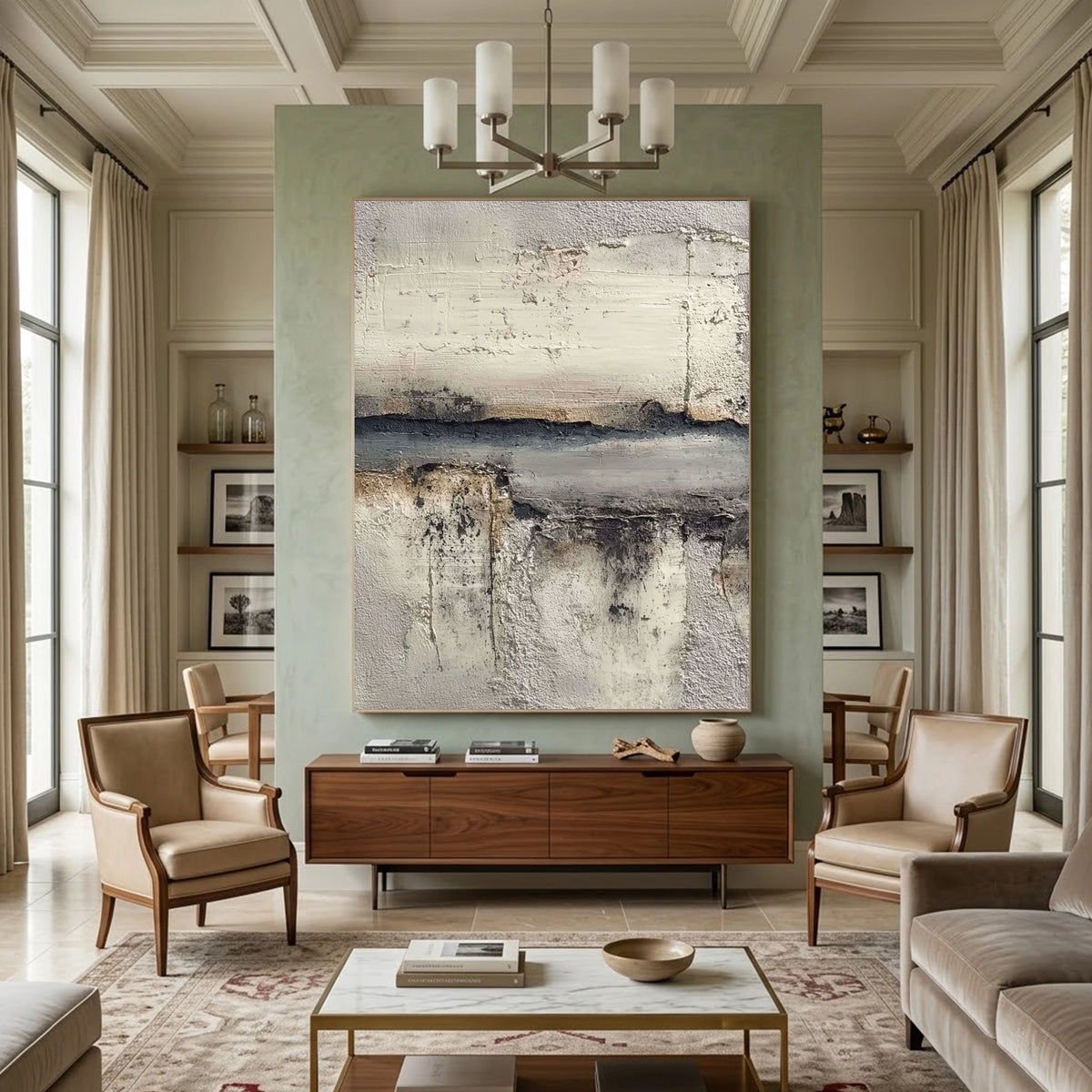 Wabi Sabi Textured Wall Art #WS057