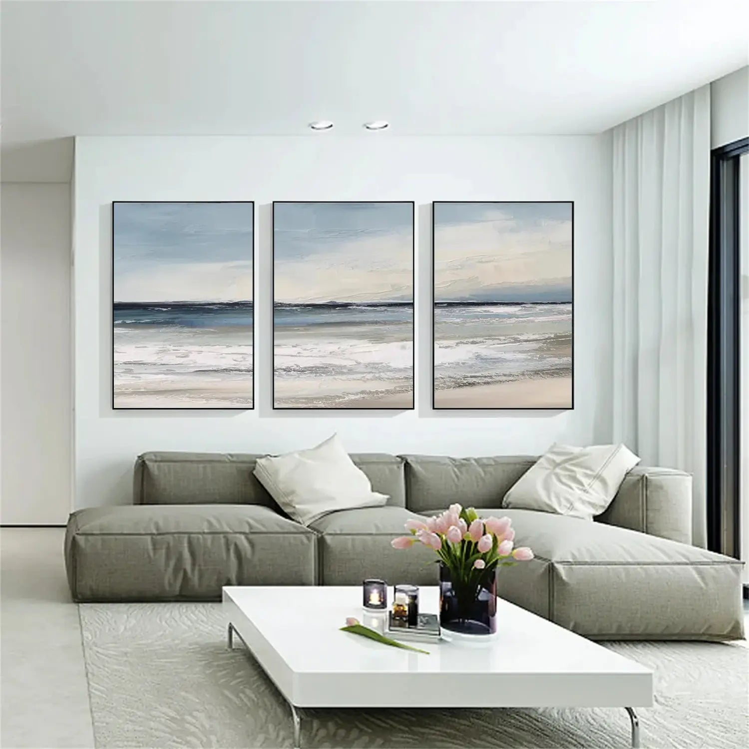 Ocean And Sky Painting Set of 3