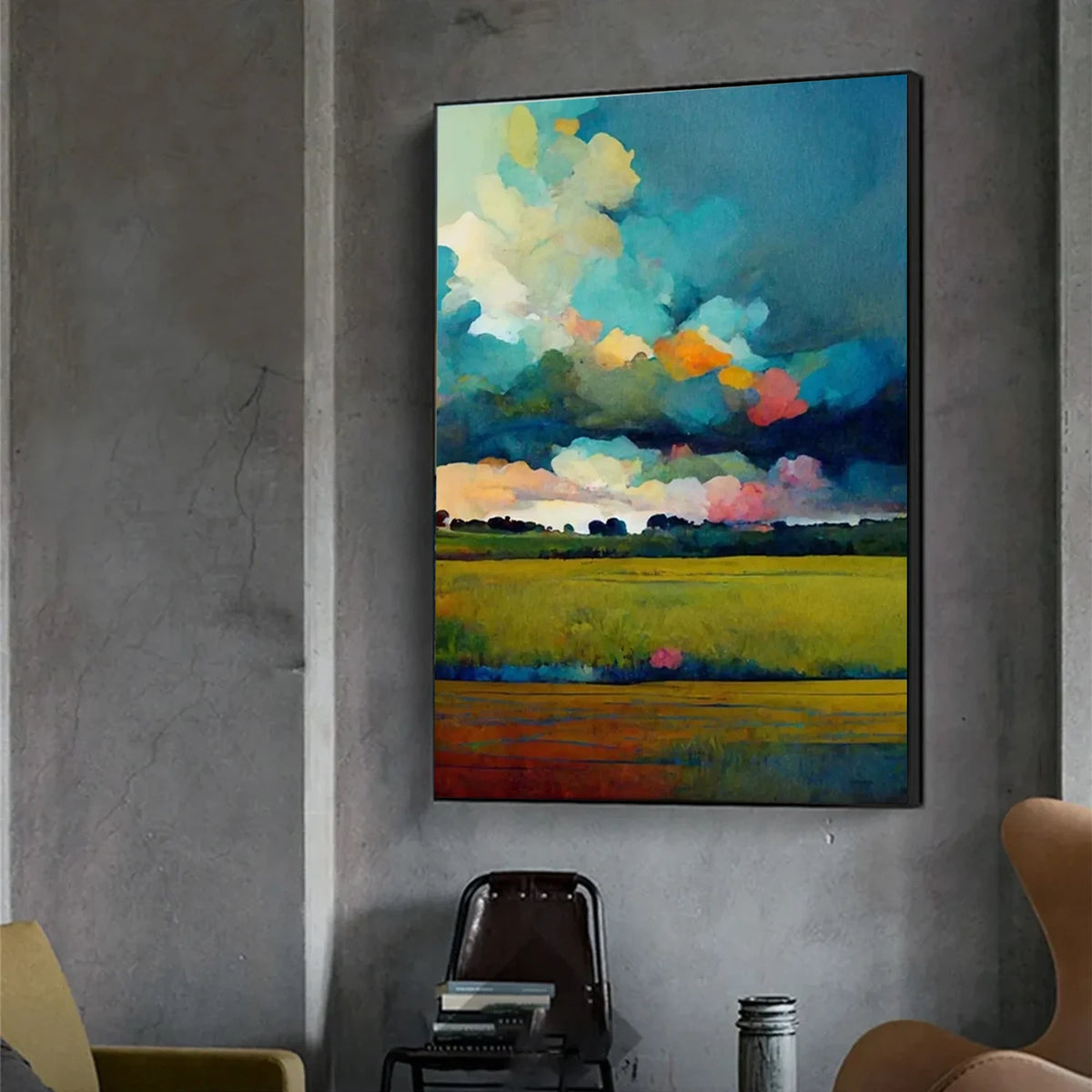 Colorful Landscape Abstract Wall Art #UL001