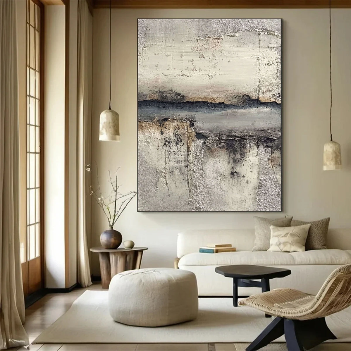 Wabi Sabi Textured Wall Art #WS057