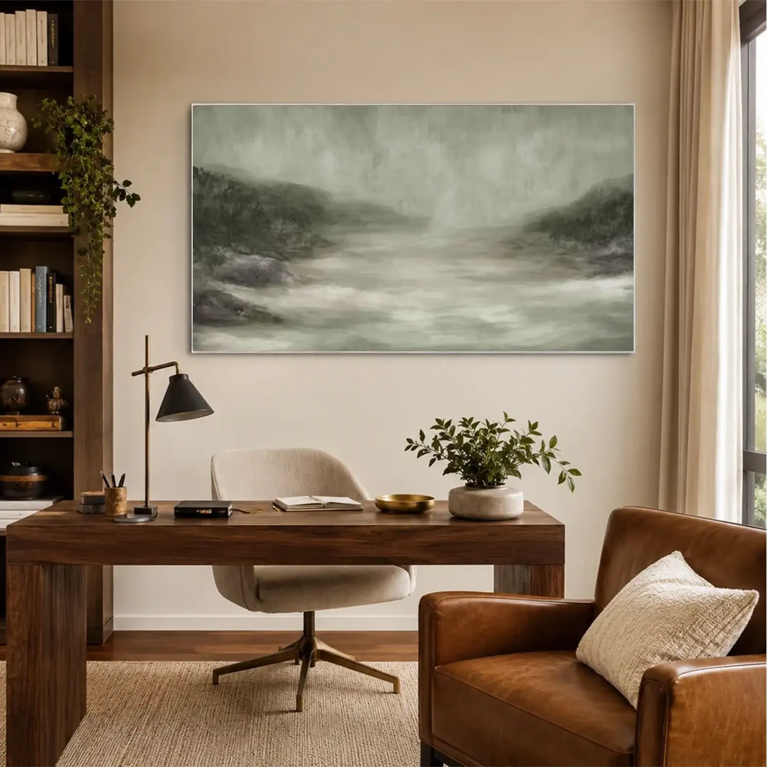 Abstract Mountain Canvas Art #MM025