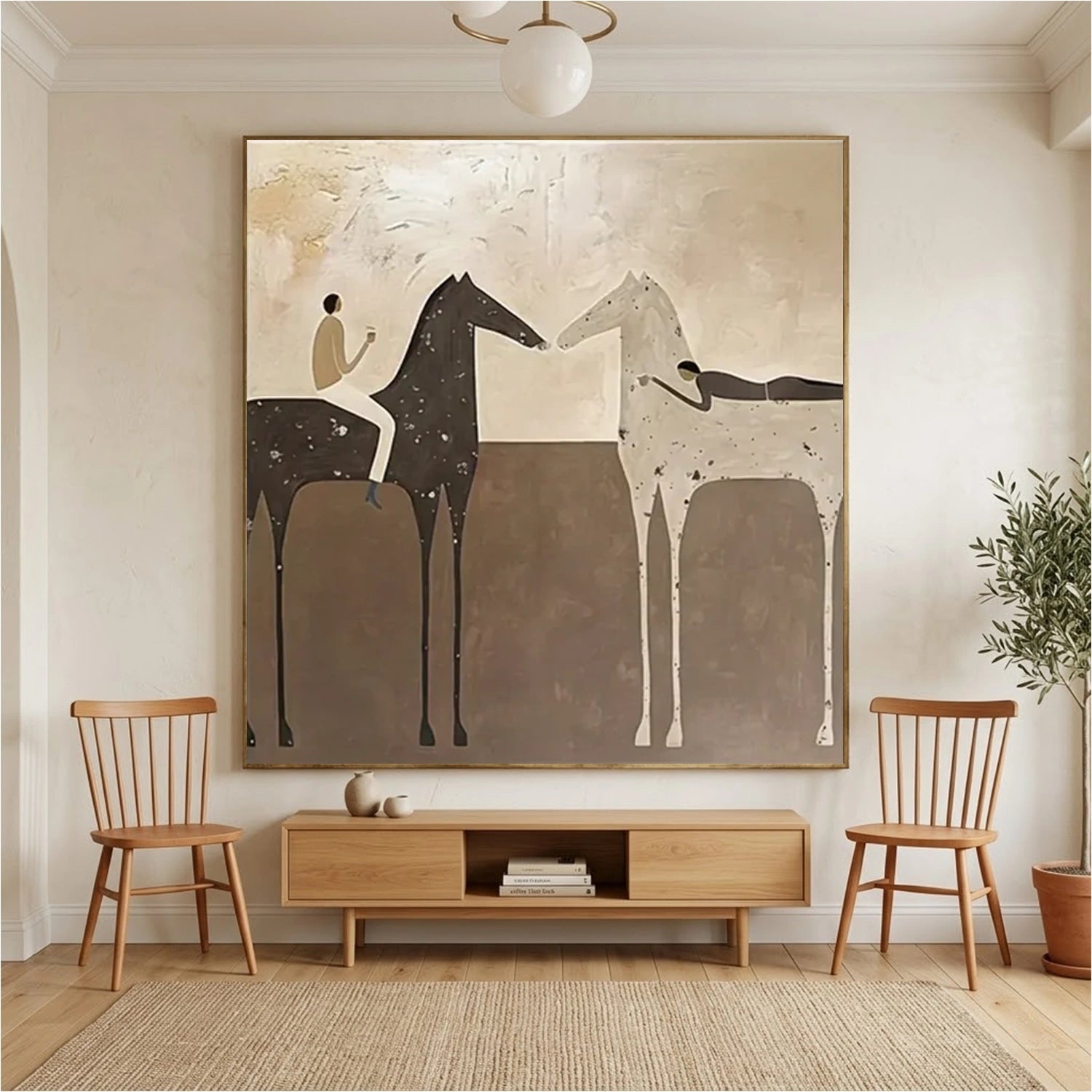 Vintage Americana Art | Evening Trail Riders