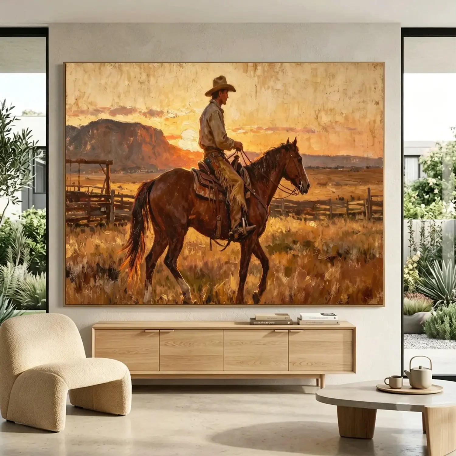 Vintage Americana | Sunset Cowboy Ride