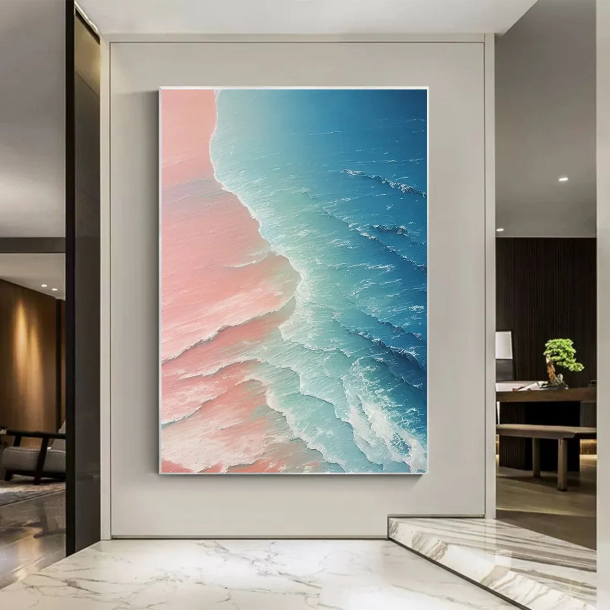 Ocean Textured Painting Canvas #OS056
