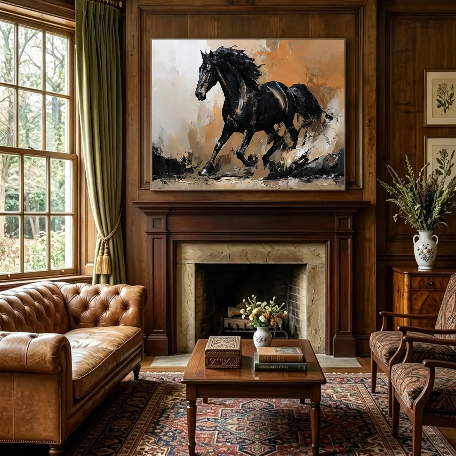 Abstract Animal Horse Wall Art