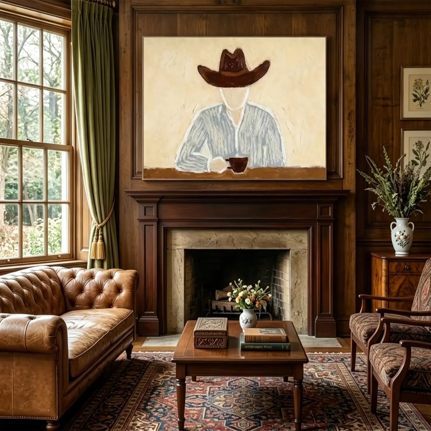 Vintage Americana Art | Morning Solitude