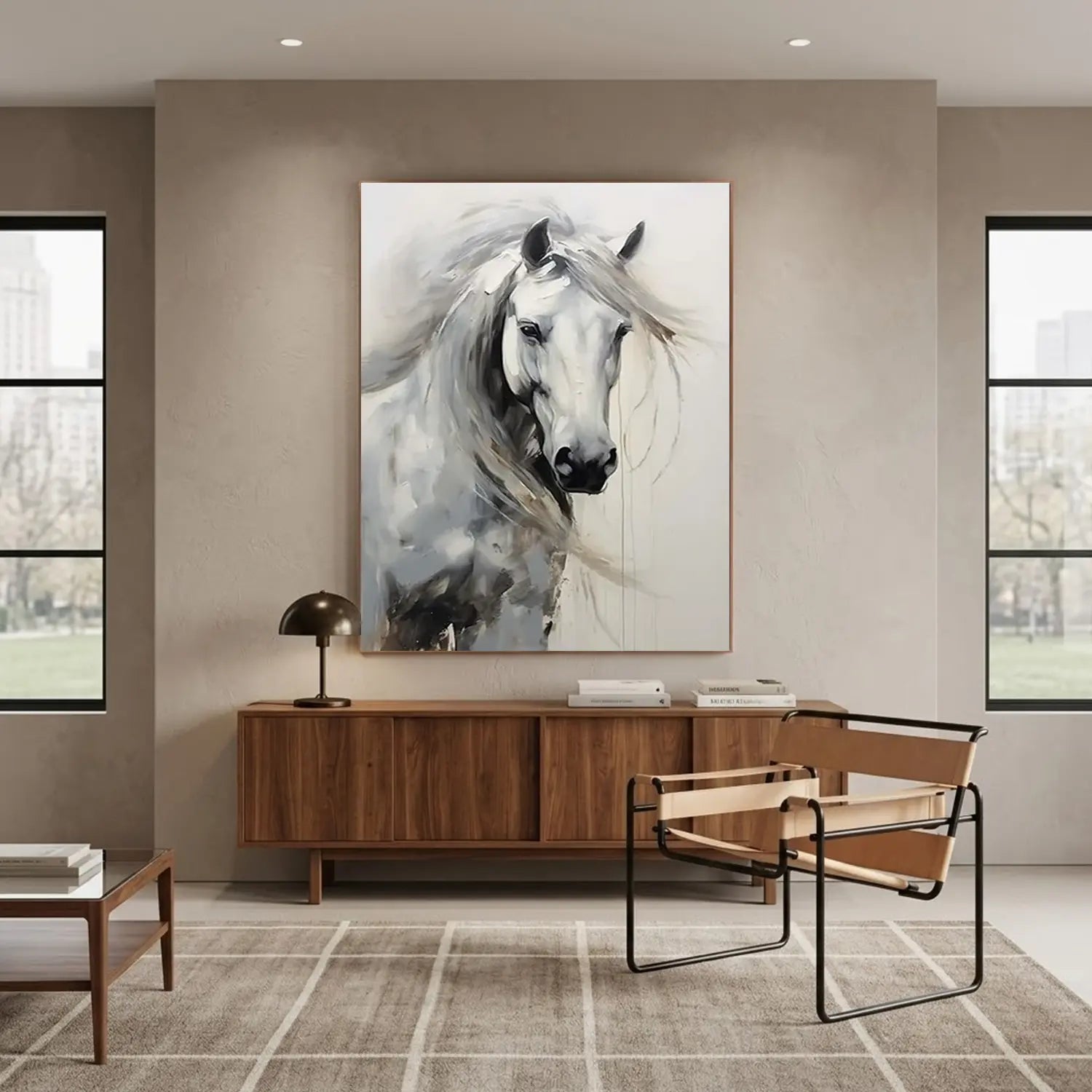 Abstract Animal Horse Wall Art