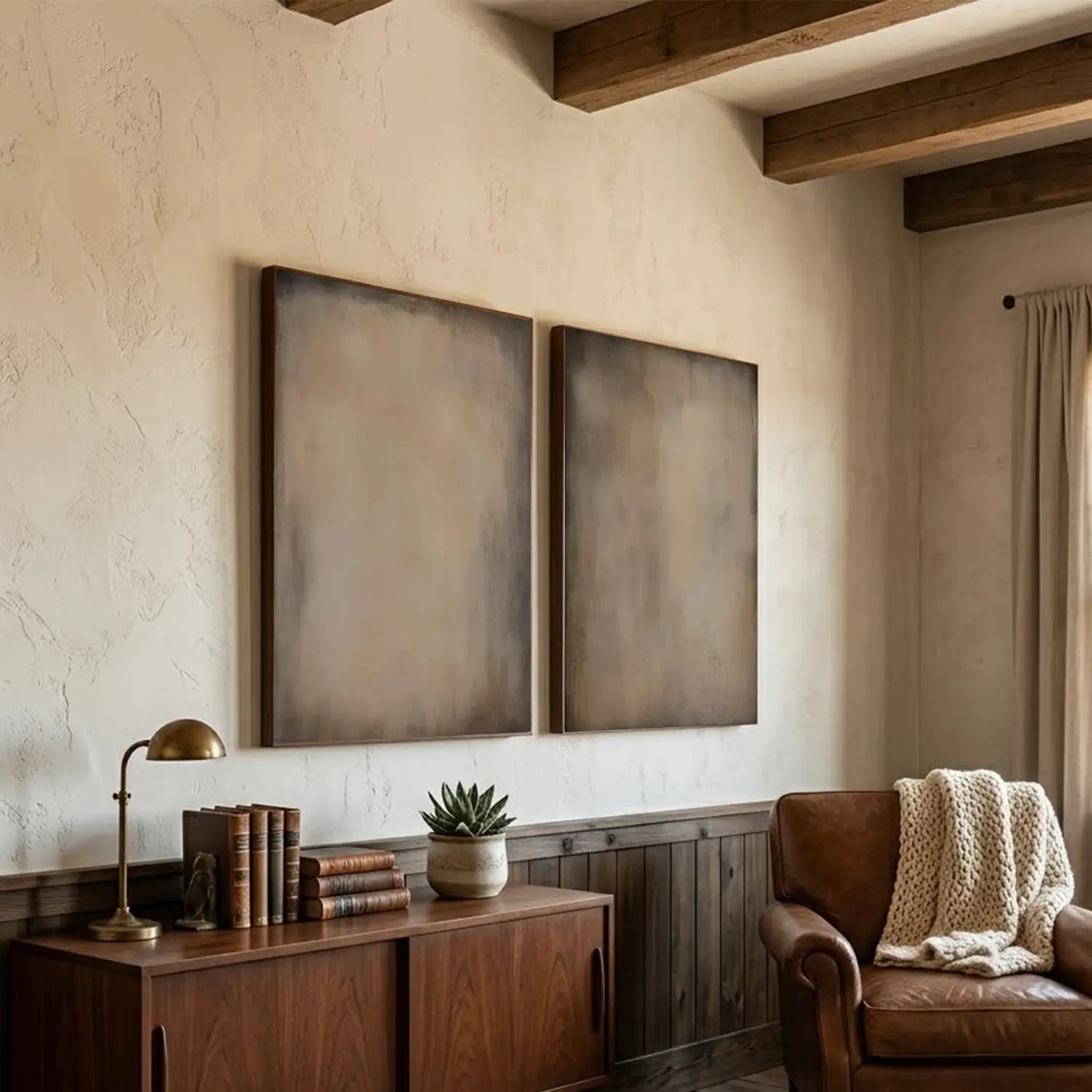 Abstract Canvas Wall Art Set of 2