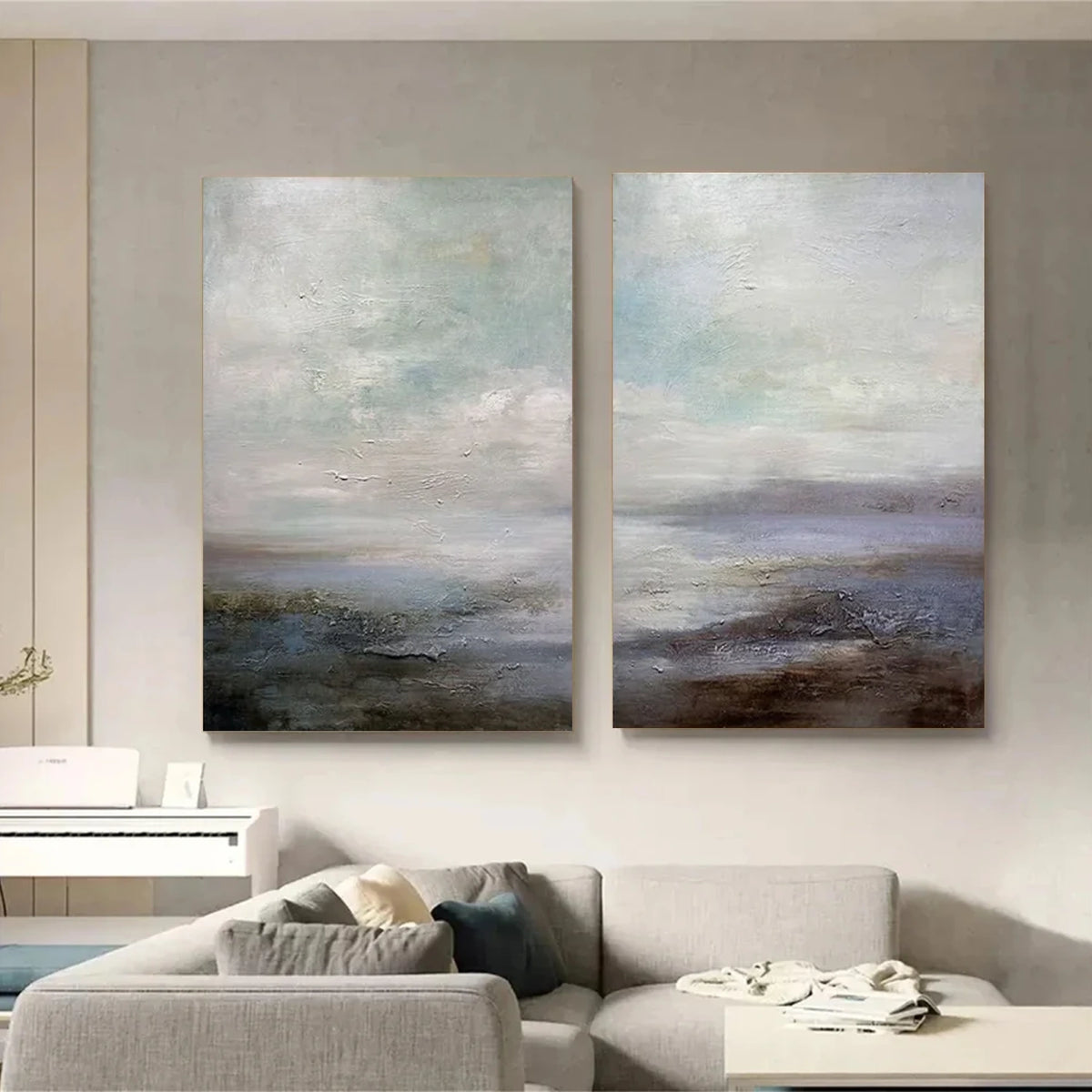 Abstract Painting Canvas Set of 2 #AW184