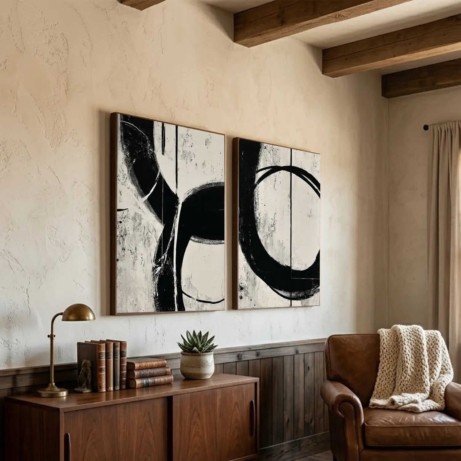 Wabi Sabi Canvas Art Set of 2 #WS019
