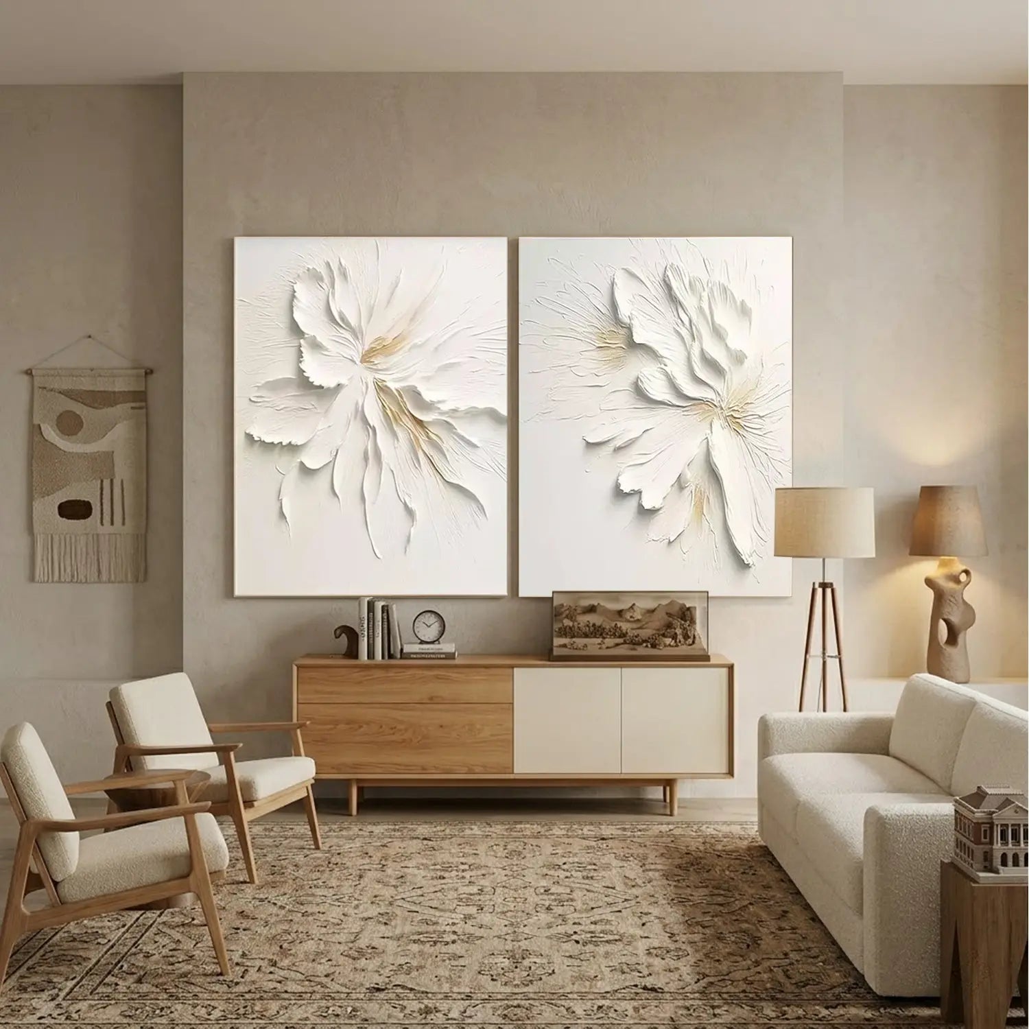 Flower And Tree Painting Set of 2
