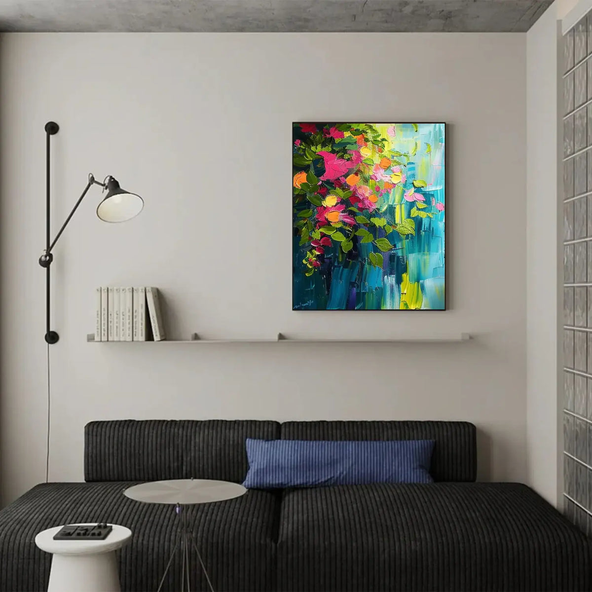 Colorful Flower Abstract Wall Art #FT048