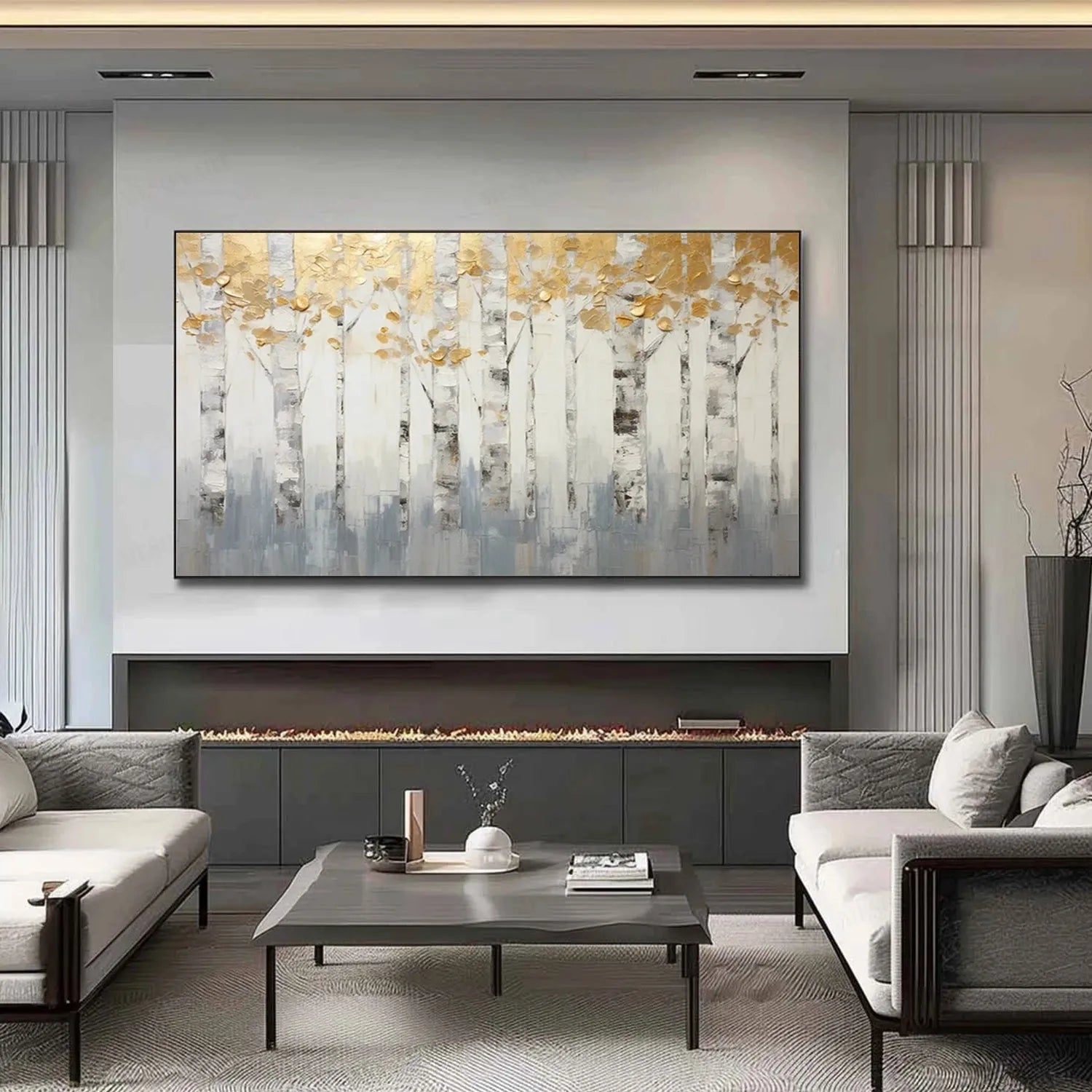 Tree Abstract Textured Wall Art #TP051