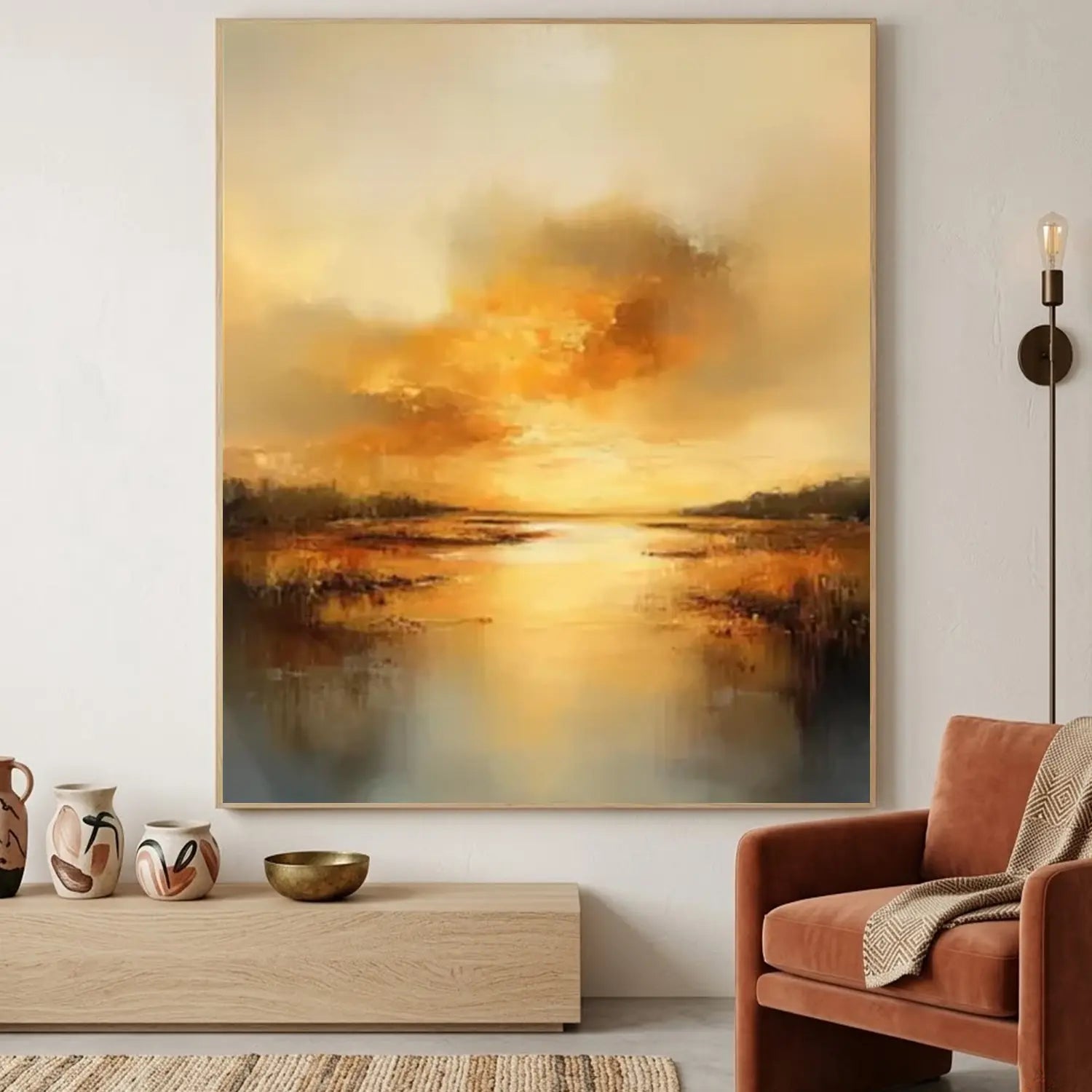 Ocean And Sky Abstract Wall Art