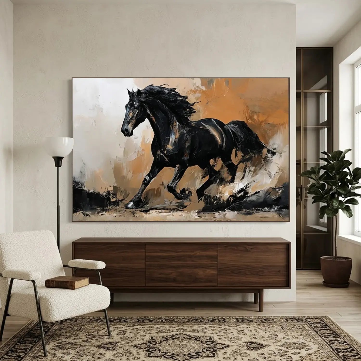 Abstract Animal Horse Wall Art