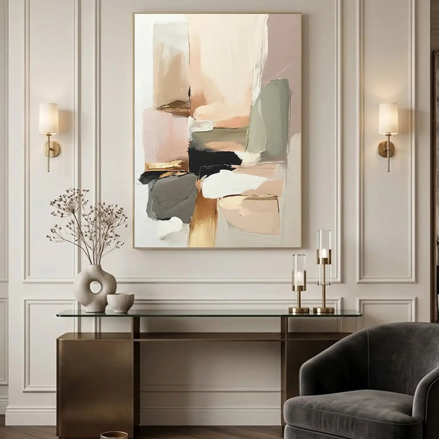 Colorful Abstract Painting Canvas