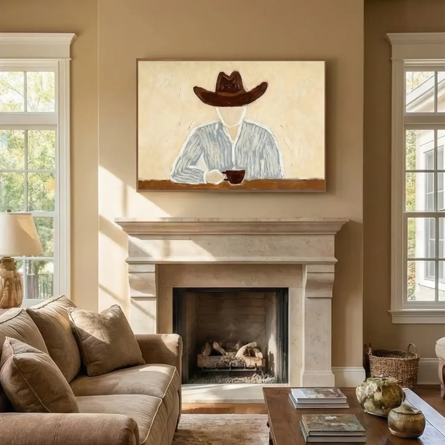 Vintage Americana Art | Morning Solitude