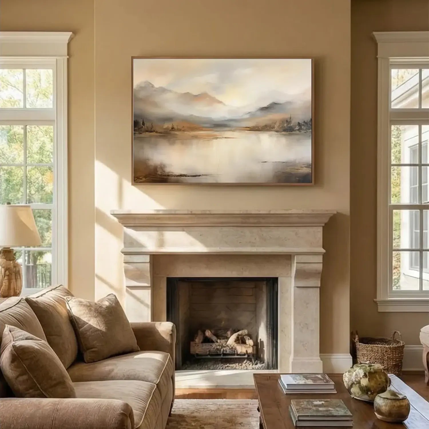 Abstract Mountain Canvas Art