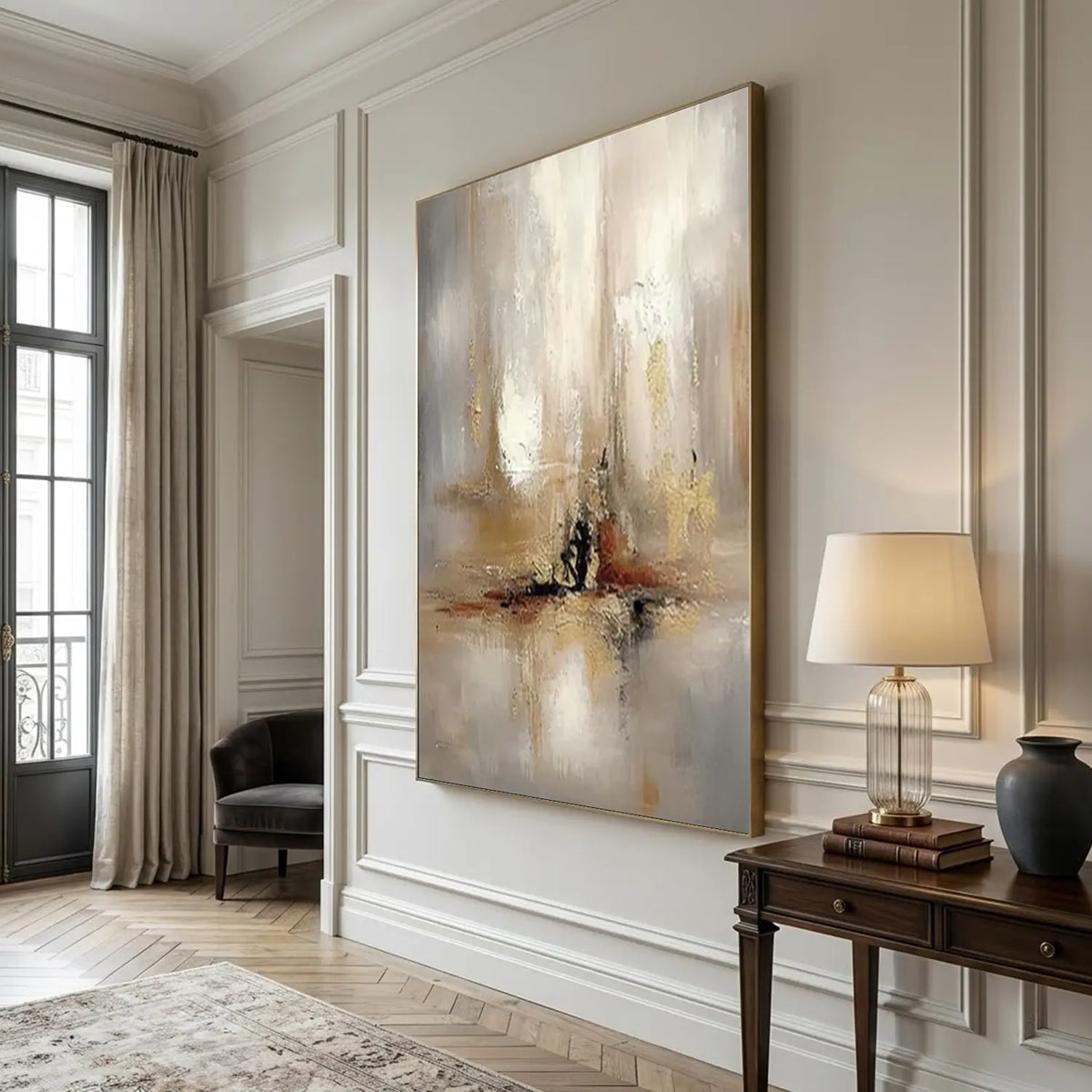 Abstract Painting Canvas #AW015