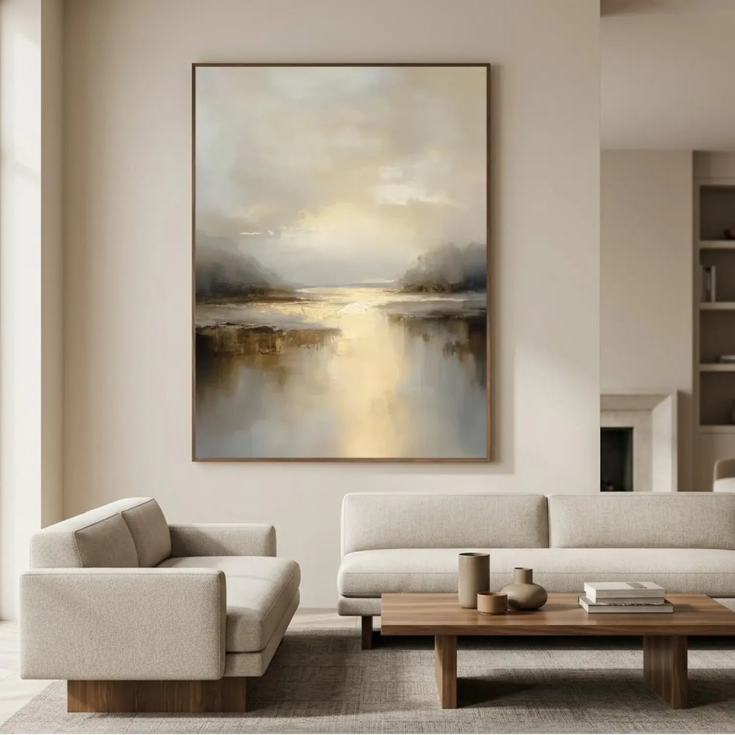 Ocean And Sky Abstract Wall Art
