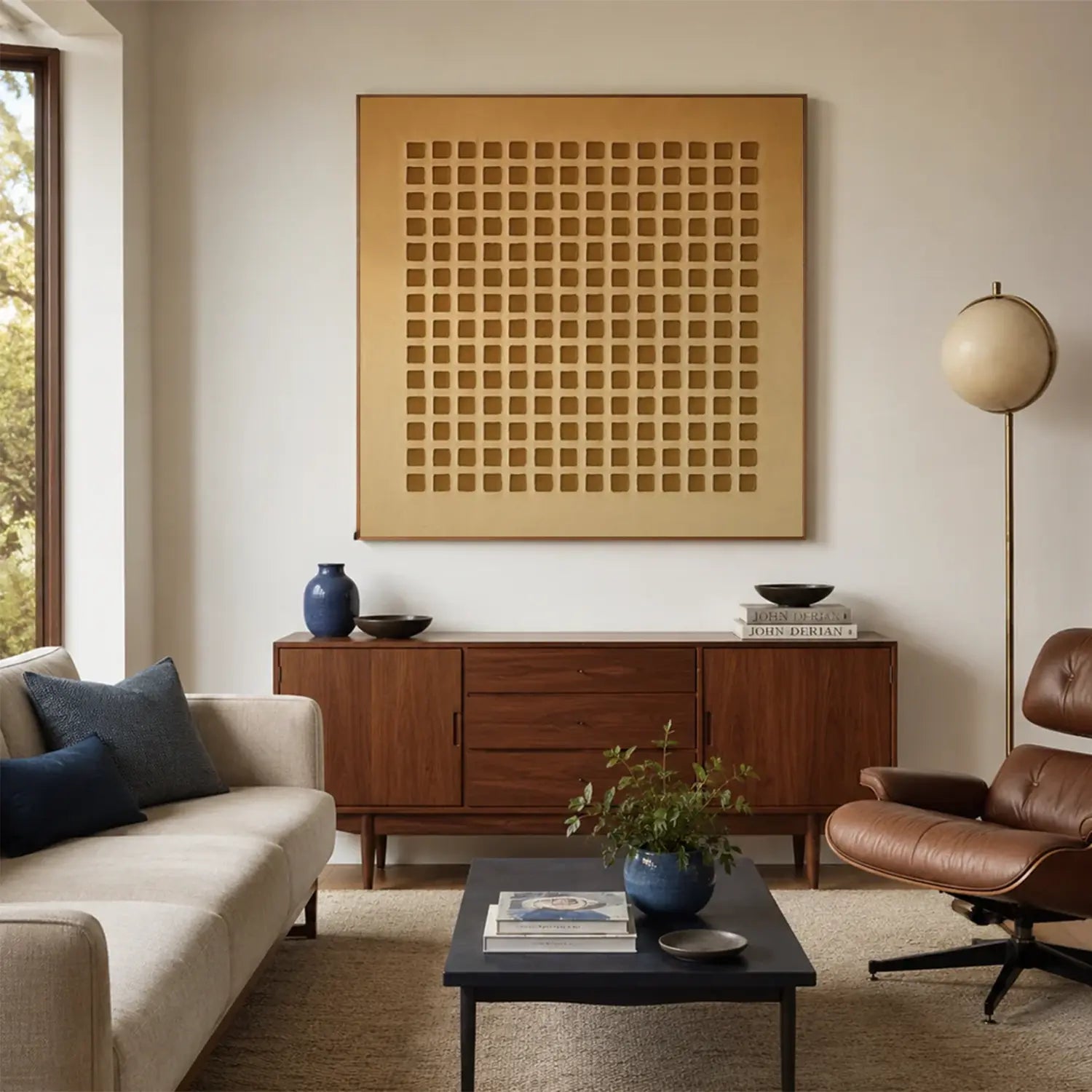 Brown Wabi Sabi Canvas Art #WS036