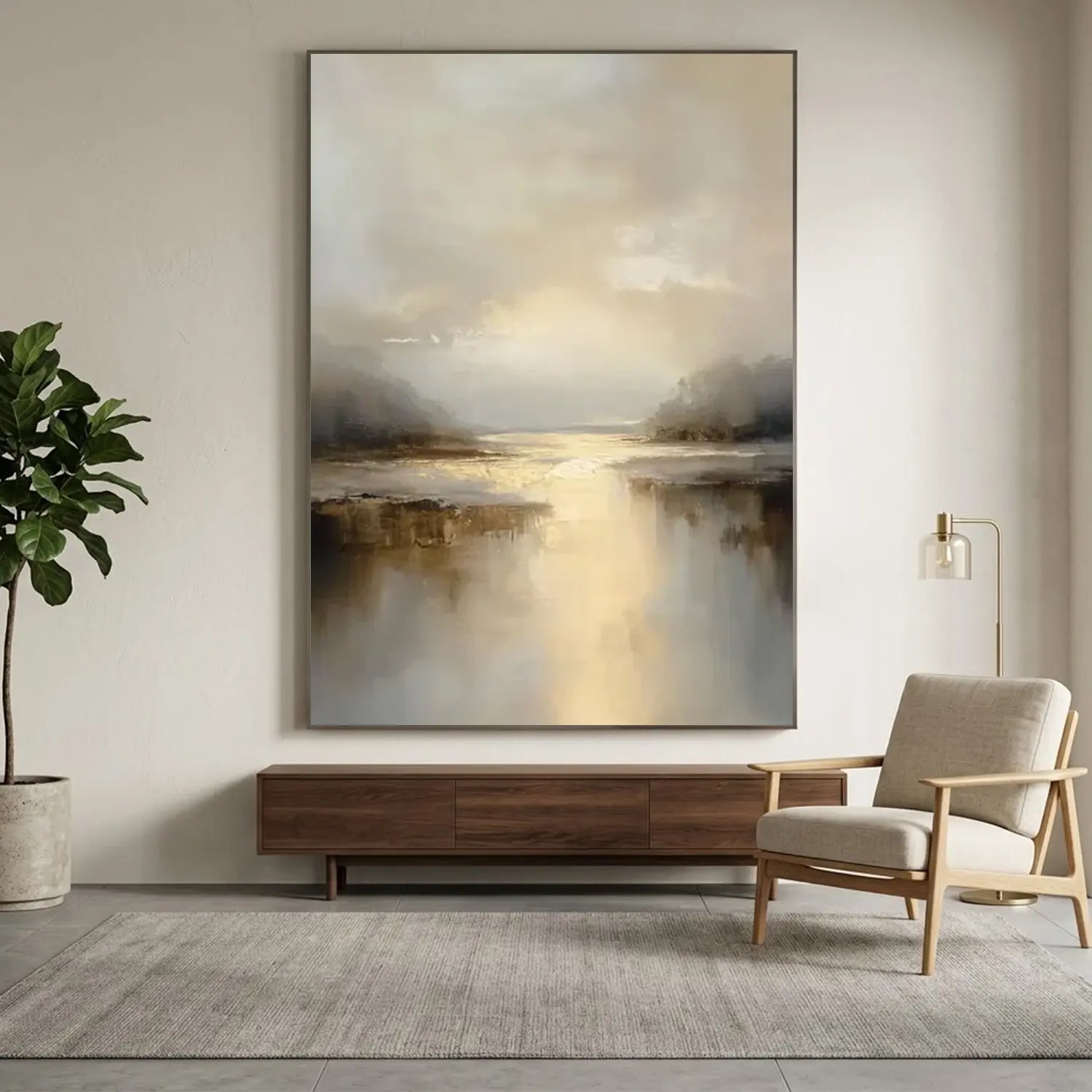 Ocean And Sky Abstract Wall Art