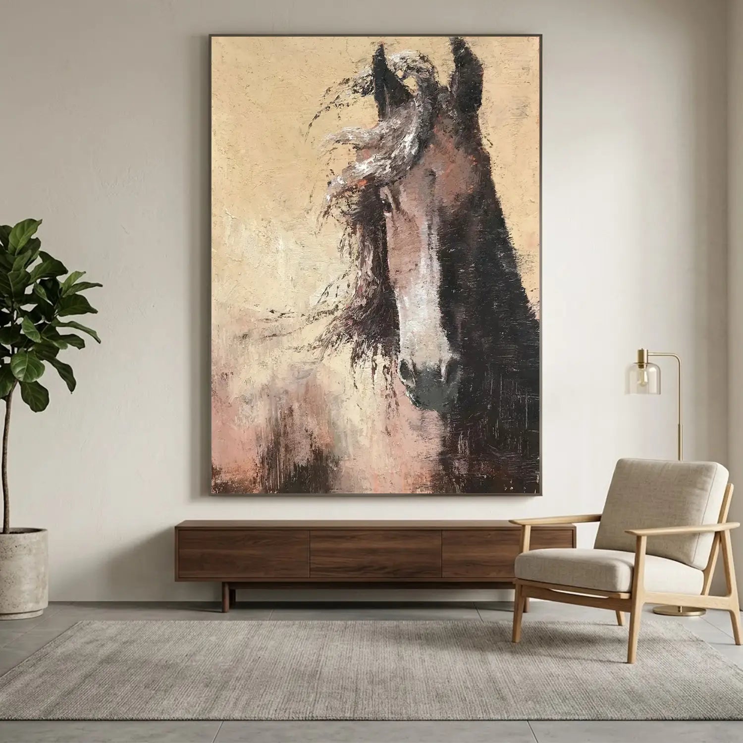 Animal Textured Canvas Art Painting