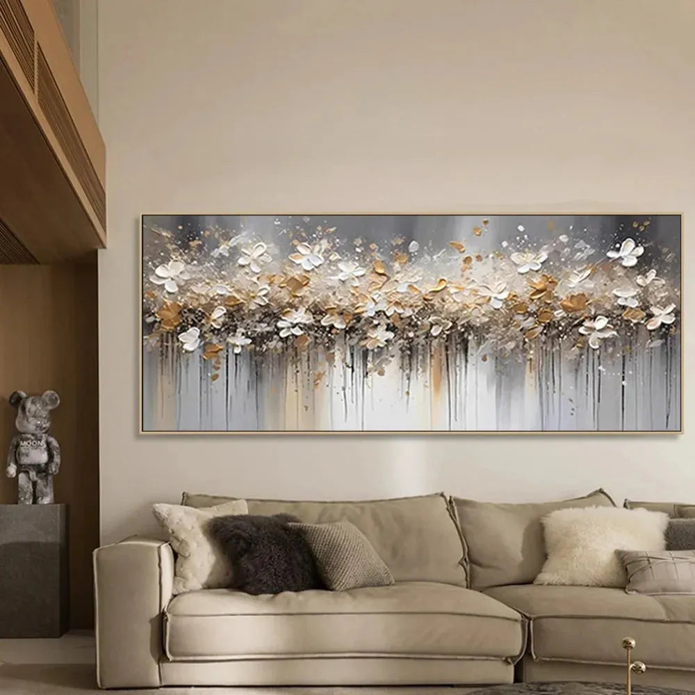 Flower Textured Painting Canvas #FP062