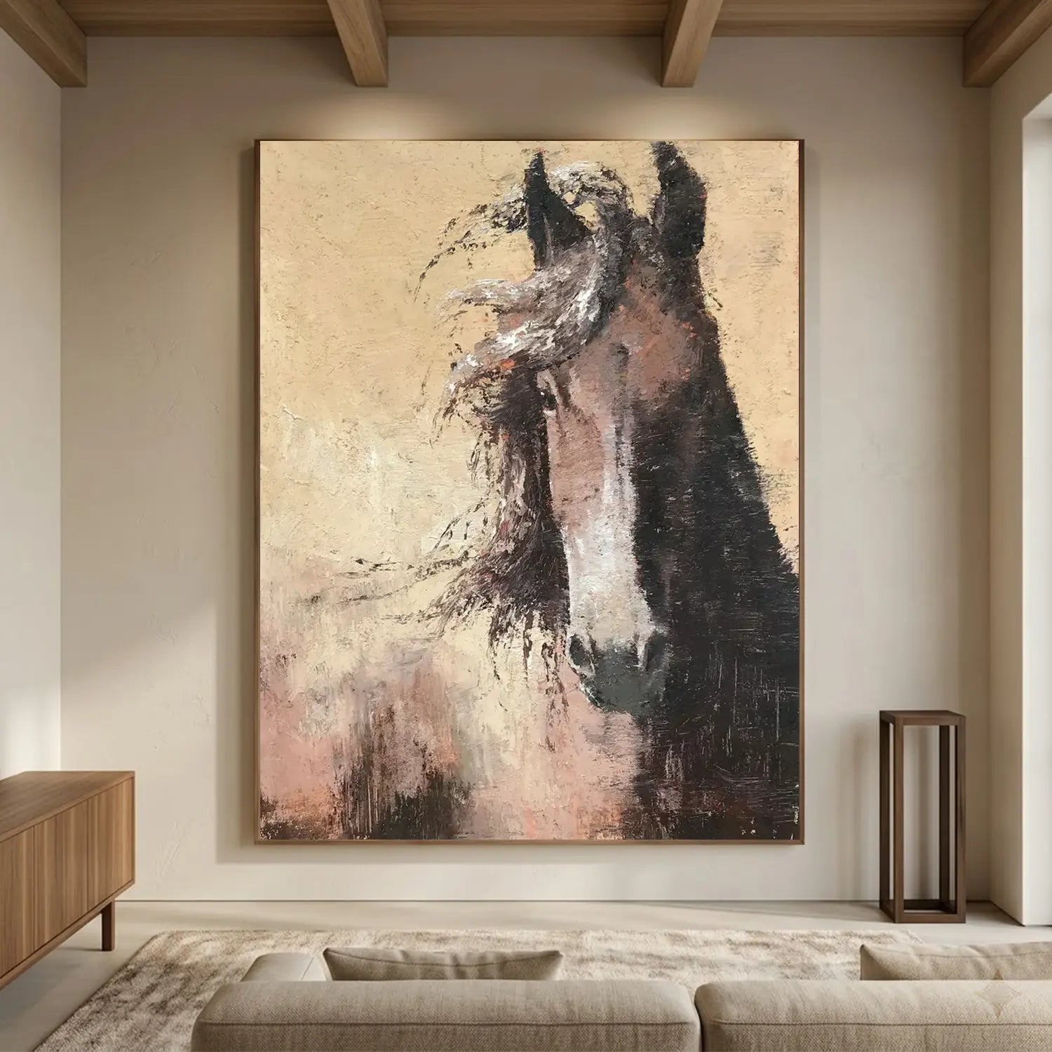 Animal Textured Canvas Art Painting