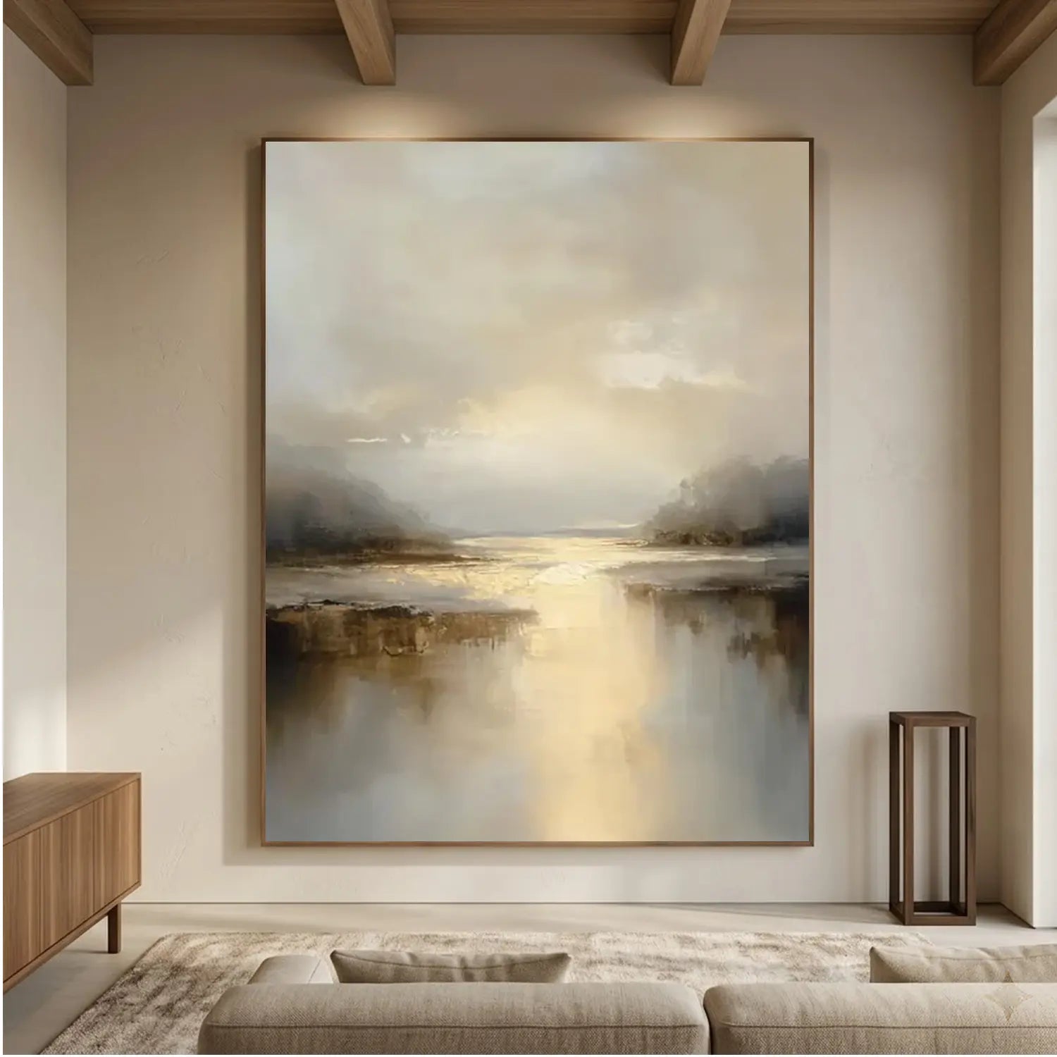 Ocean And Sky Abstract Wall Art