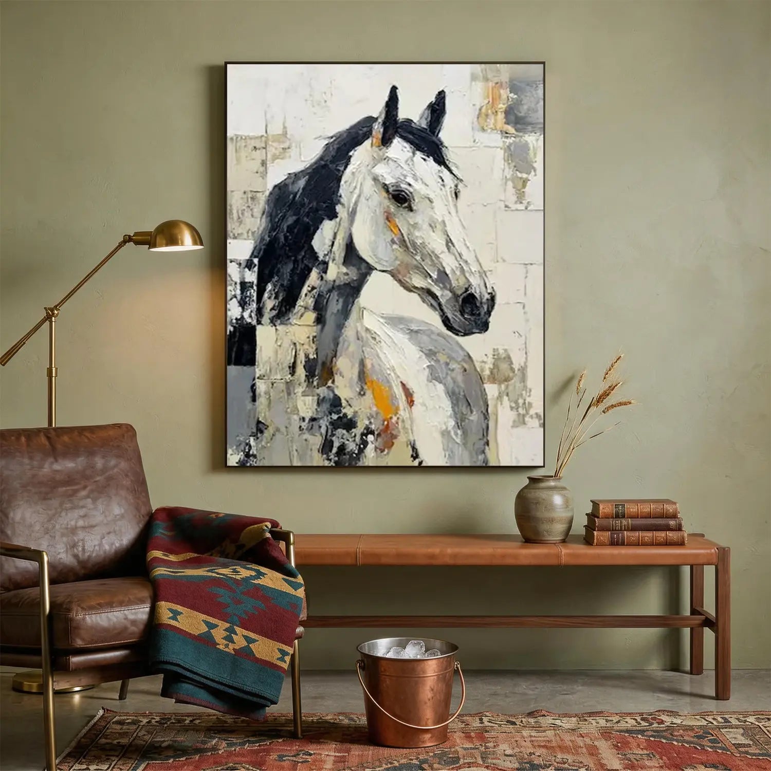 Abstract Animal Horse Wall Art