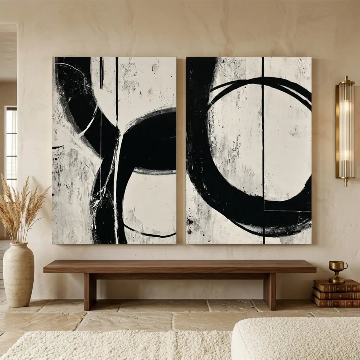 Wabi Sabi Canvas Art Set of 2 #WS019
