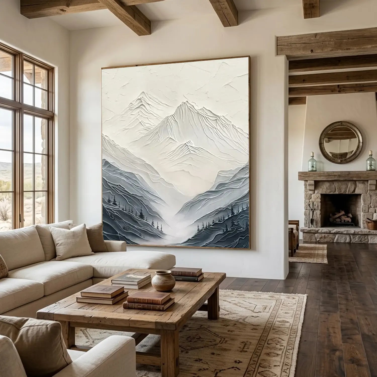 Mountain Textured Canvas Art
