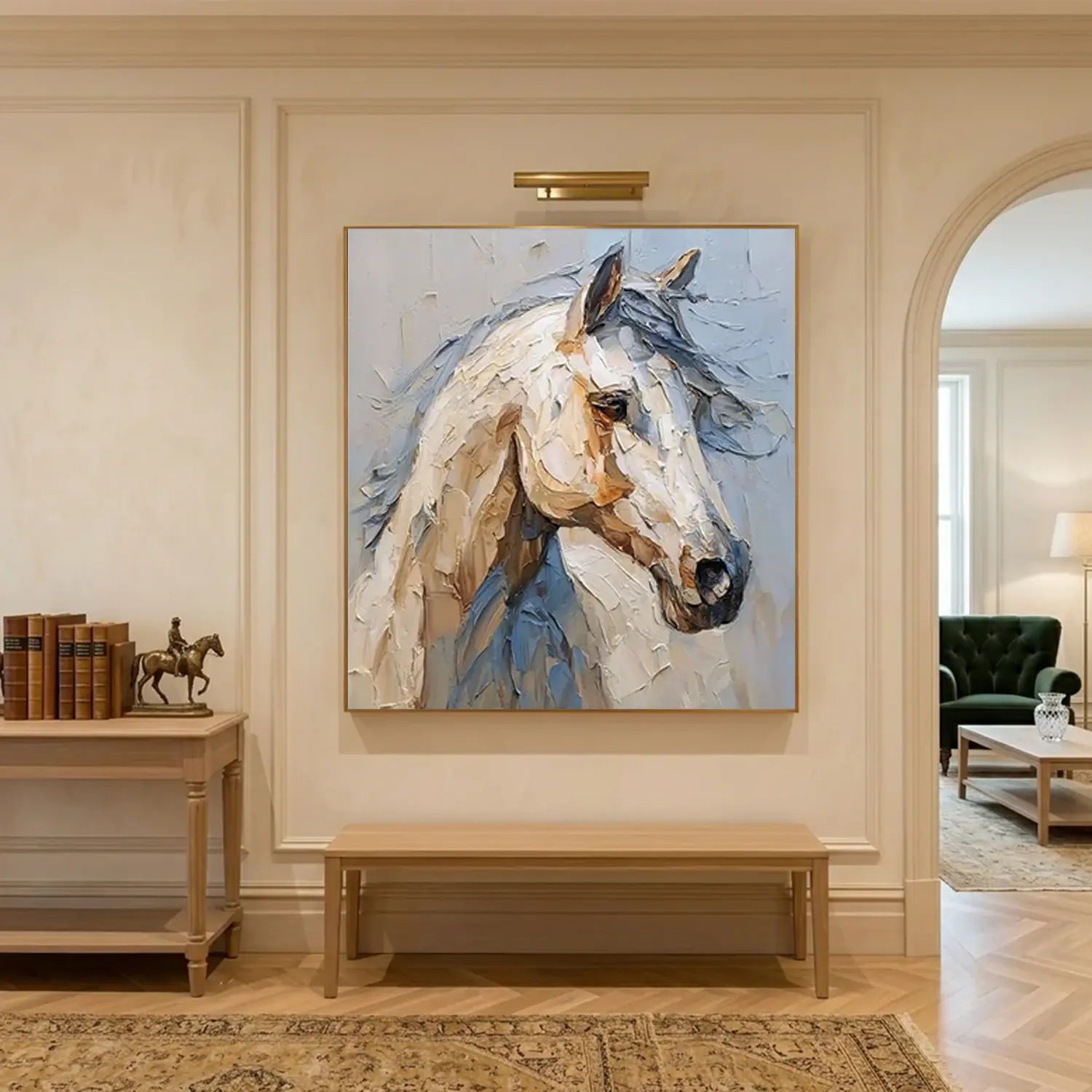 Abstract Animal Horse Textured Wall Art