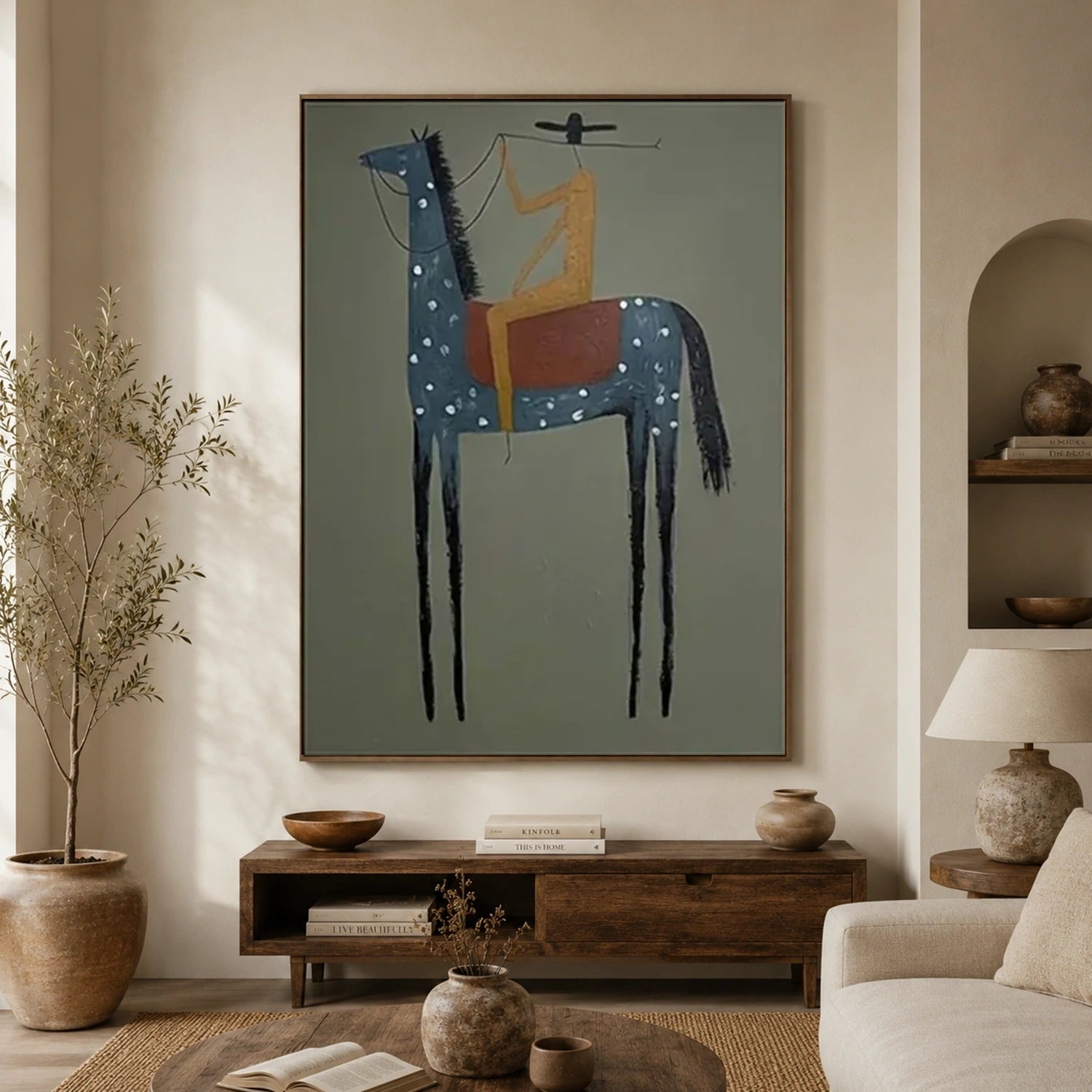 Vintage Americana Art | Long-Legged Lullaby