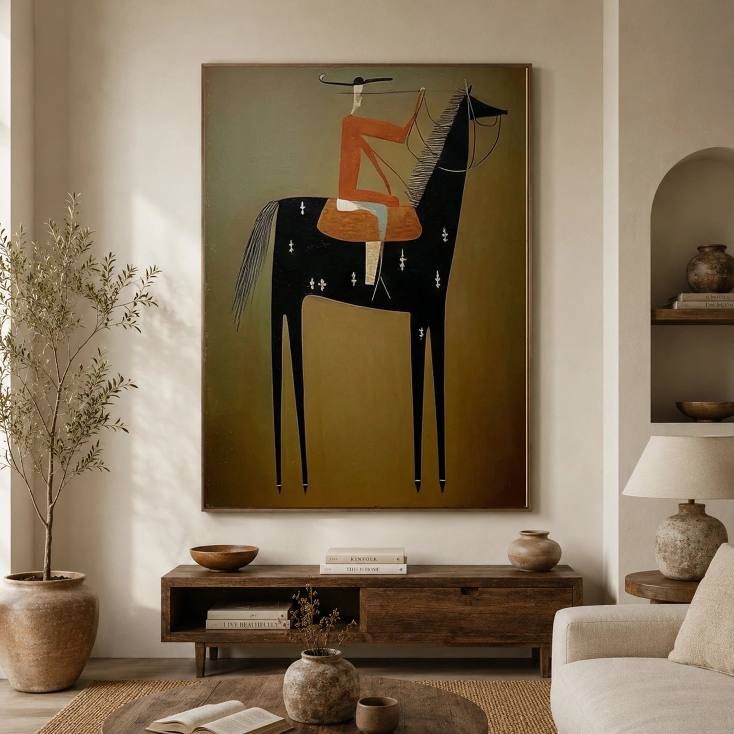 Vintage Americana Art | Equestrian Reverie
