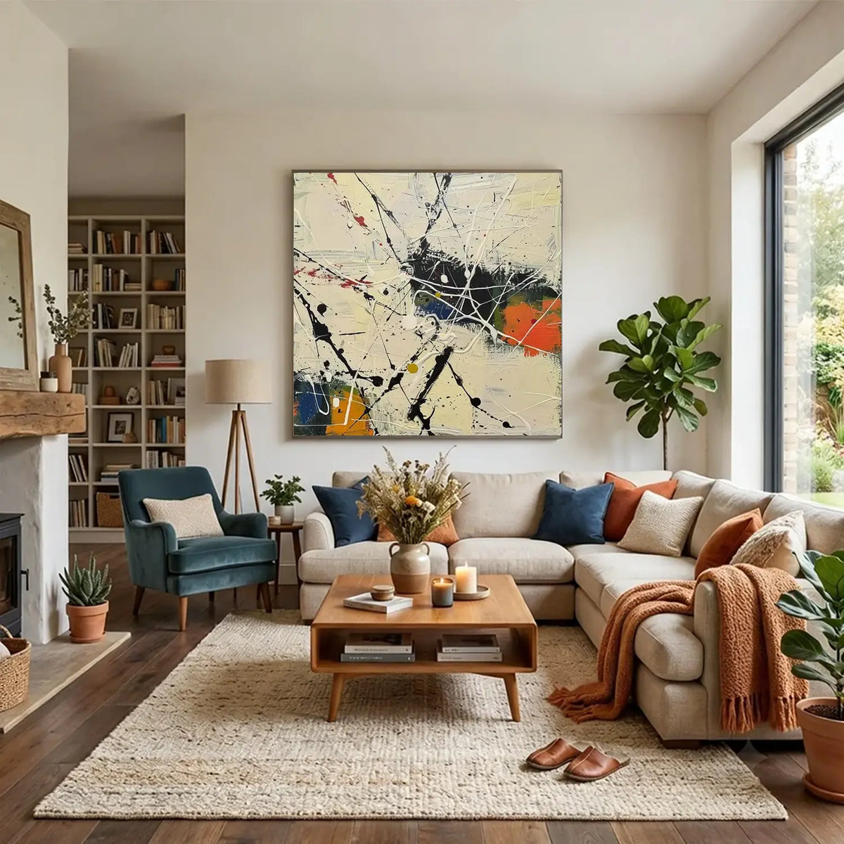 Colorful Pollock Art #PL008