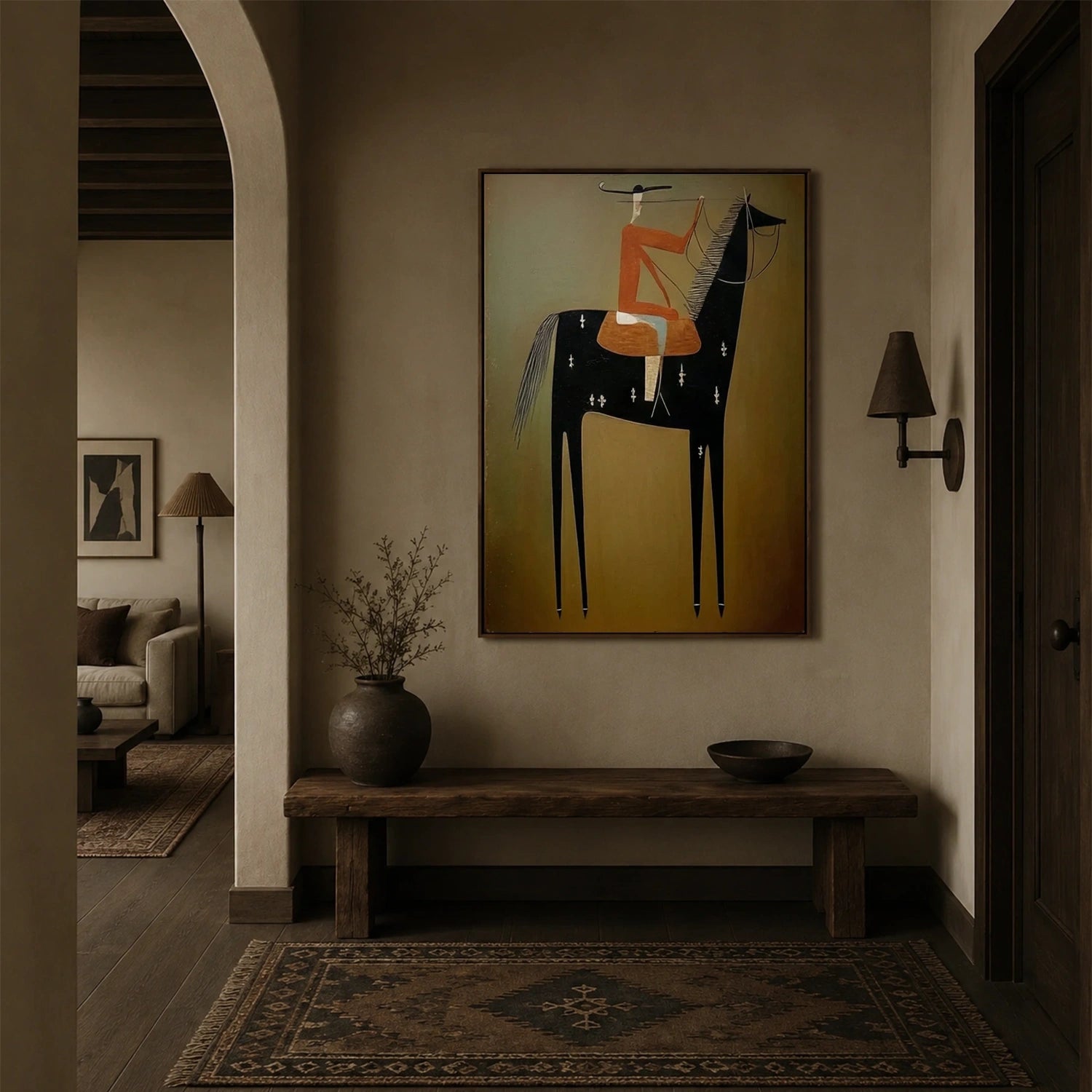 Vintage Americana Art | Equestrian Reverie