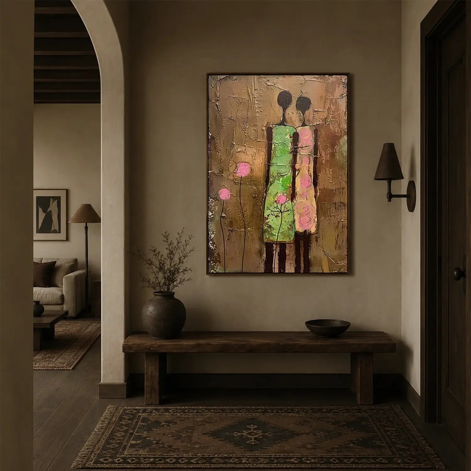 Abstract Portrait Canvas Art #AW159