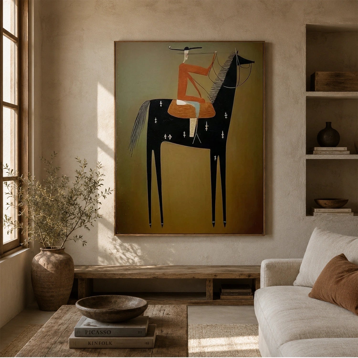 Vintage Americana Art | Equestrian Reverie