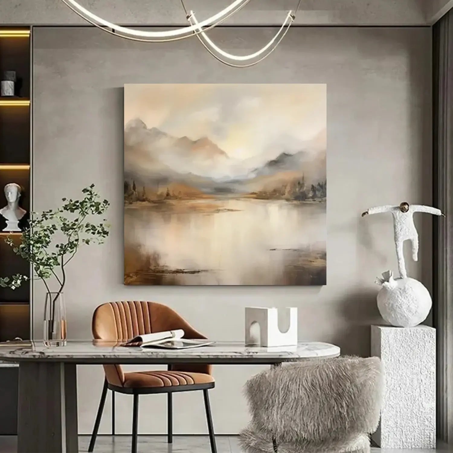 Abstract Mountain Canvas Art