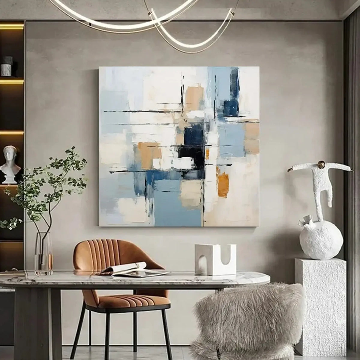 Abstract Painting Canvas #AW001