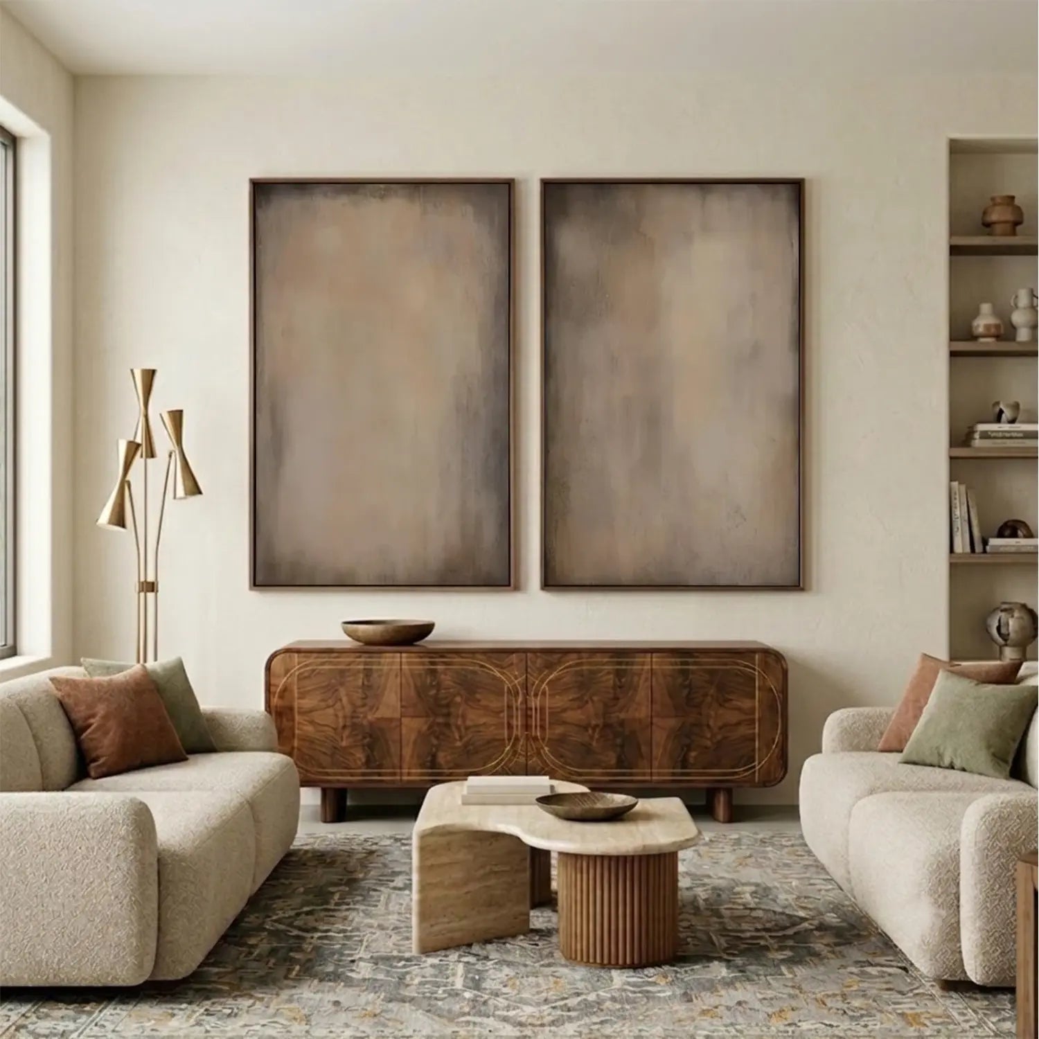 Abstract Canvas Wall Art Set of 2
