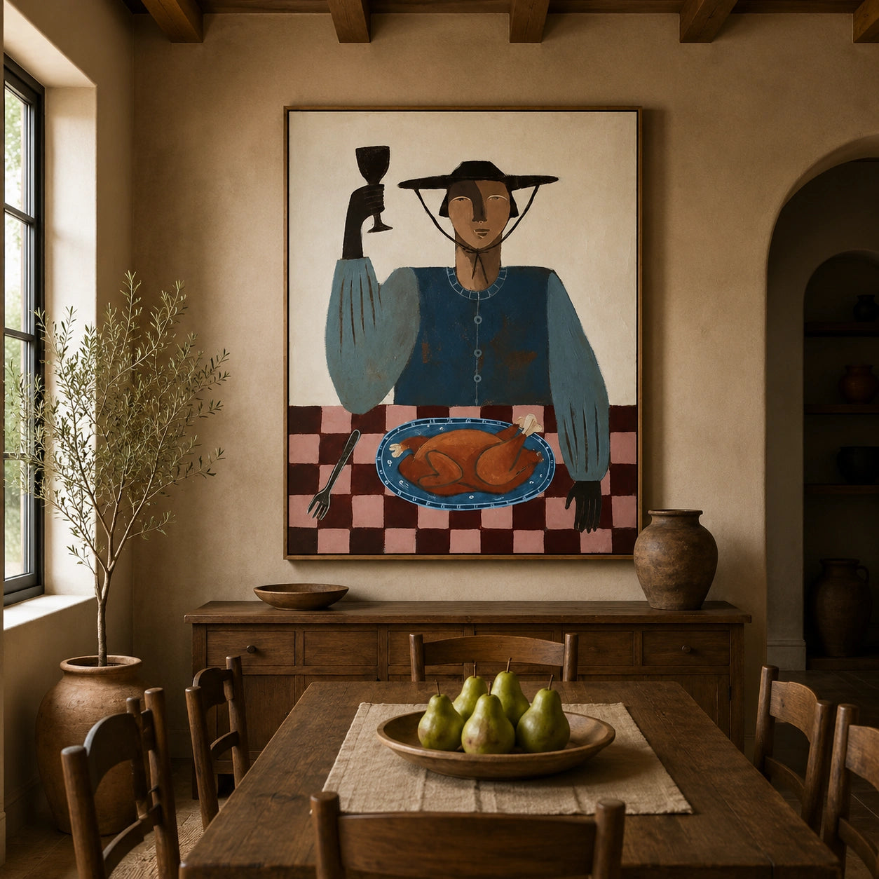 Vintage Americana Art | Toast To Harvest
