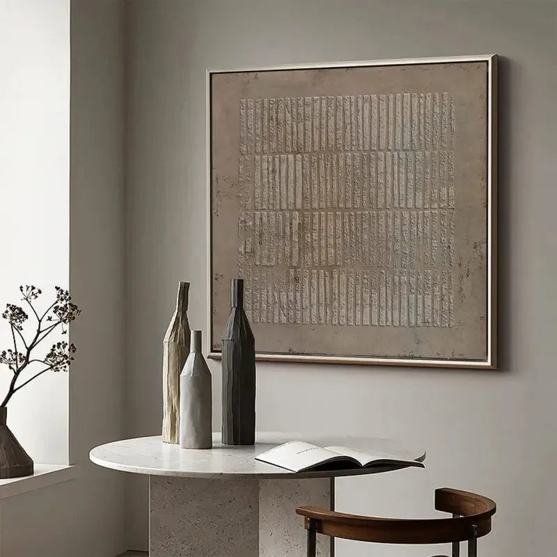 Brown Wabi Sabi Texture Canvas Art #WS003